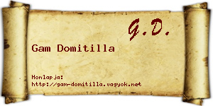 Gam Domitilla névjegykártya